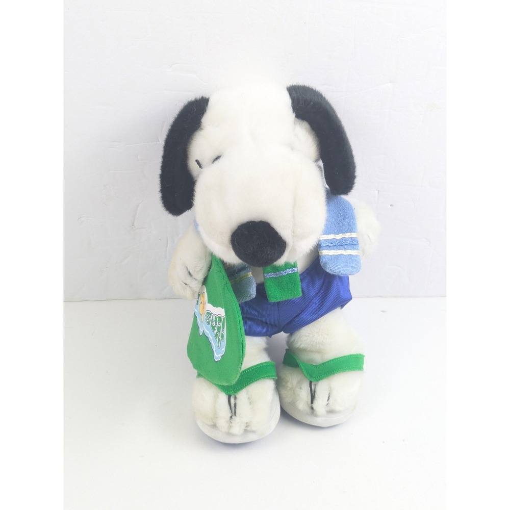 Peanuts Snoopy Surfer Surf Board Cedar Plush Doll Stuffed Animal